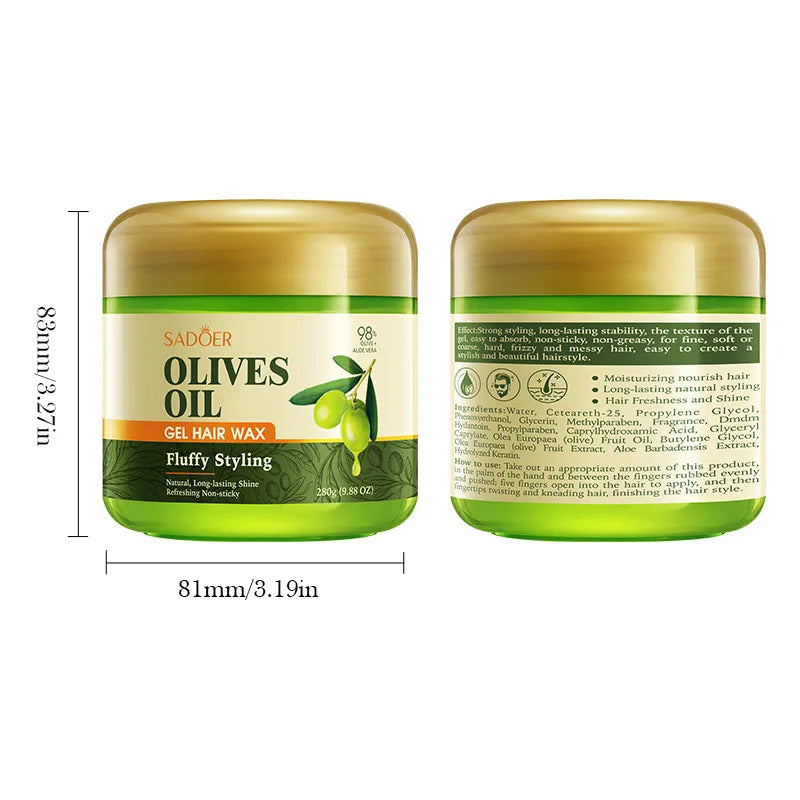 Sadoer Olive Hair Wax Styling Gel 20g