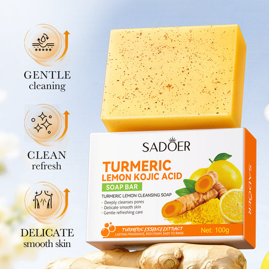 Sadoer - Turmeric Lemon Kojic Acid - Soap Bar 100g