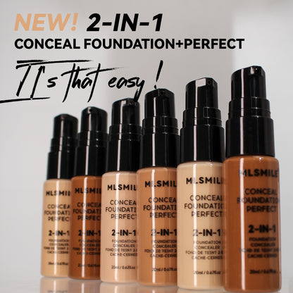 MLSMILE 2-in-1 Foundation & Concealer 20ml