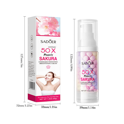 SADOER 50X Pearls Sakura Underarm Brightening Cream 40g