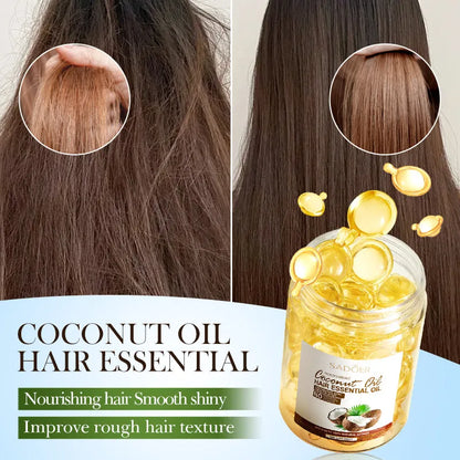 Sadoer Coconut Oil Hair Conditioner with Nourishing Oil Capsules