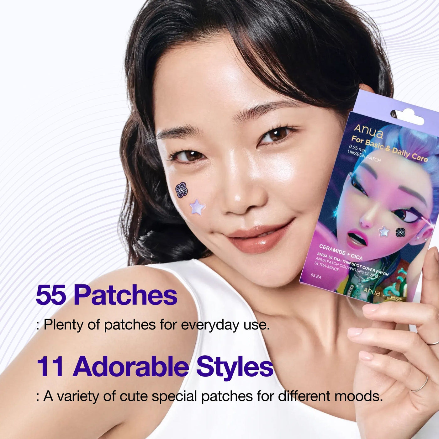 Anua - Kpop Demon Hunters Ultra-Thin Spot Cover Patch Set [55 patches]