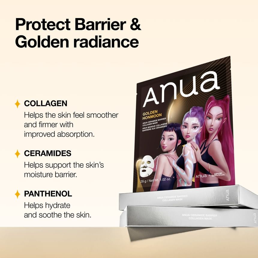 Anua - Kpop Demon Hunters Ceramide Barrier Collagen Mask [29g x 1 sheet]