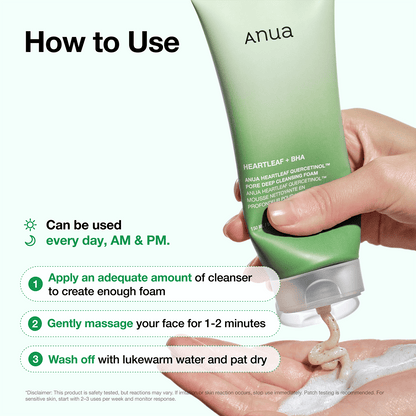 Anua Heartleaf Quercetinol Pore Deep Cleansing Foam 150ml