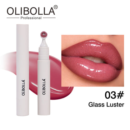 Olibolla plush brush head lip glaze plump lip gloss