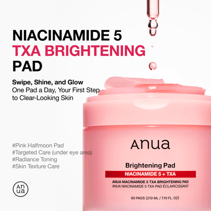 Anua Niacinamide 5% TXA Brightening Pad 60 Pads 210ml