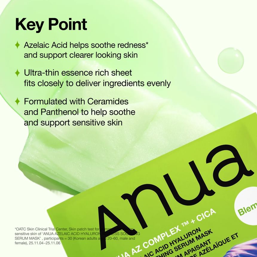 Anua - Kpop Demon Hunters Azelaic Acid Hyaluron Redness Soothing Serum Mask [23ml x 1 sheet]