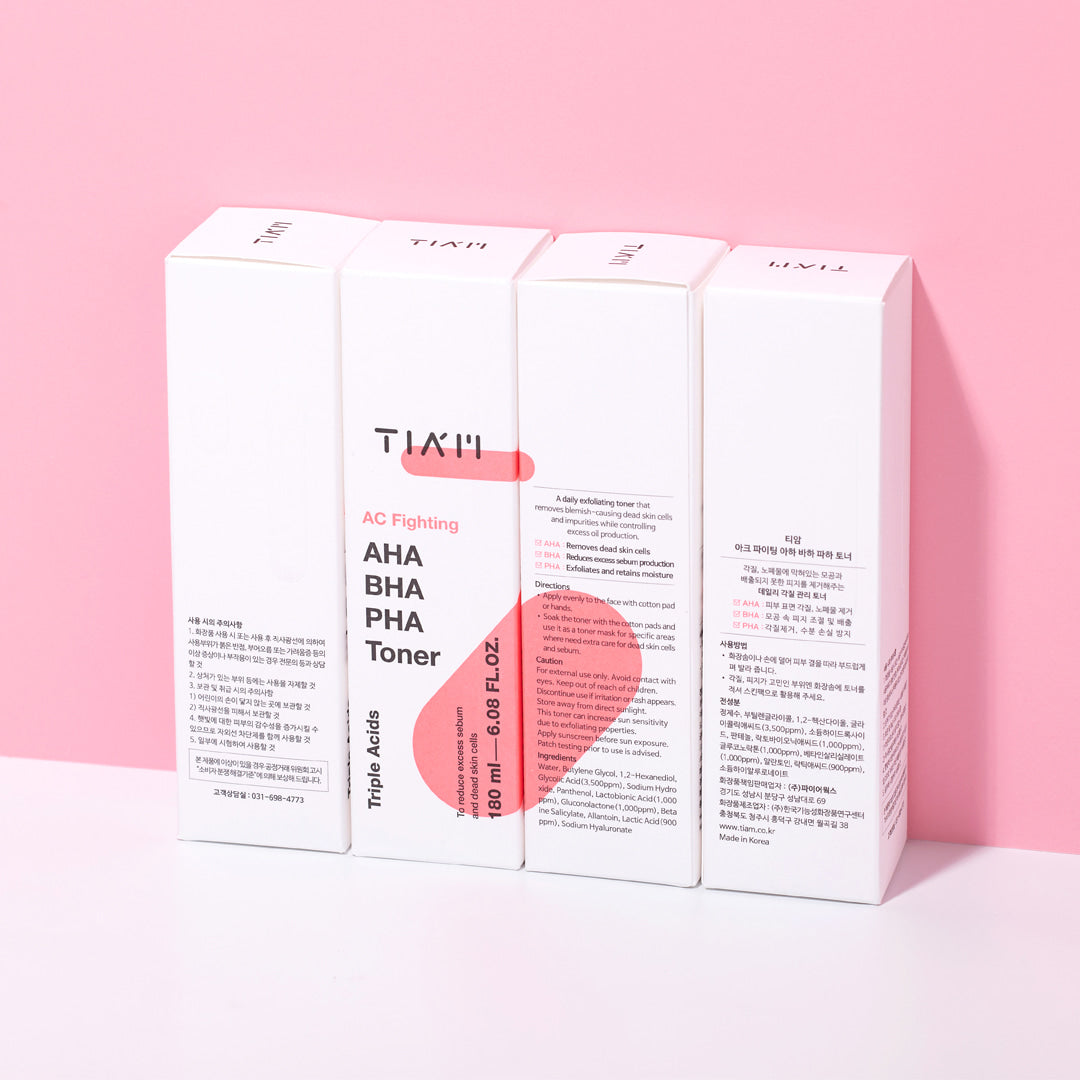 TIA'M AC Fighting AHA BHA PHA Toner 180ml