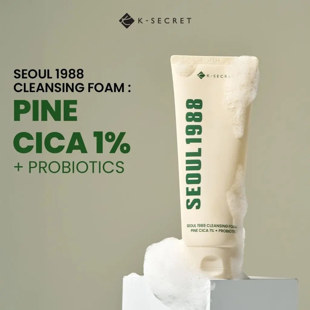 Seoul 1988 Cleansing Foam: Pine Cica 1% + Probiotics