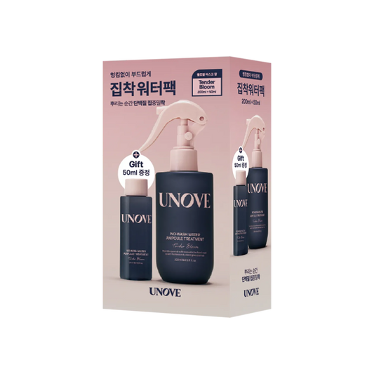 UNOVE No Wash Water Ampoule Treatment 200ml Special Set (+50ml)