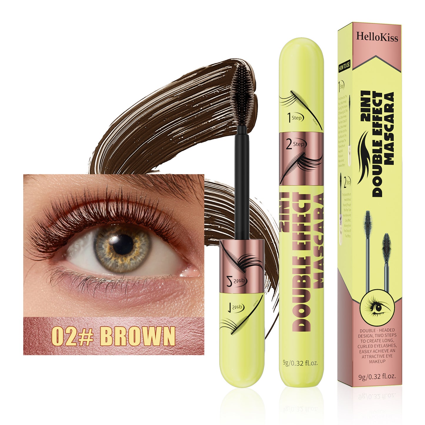 HelloKiss 2in1 Double Effect Mascara