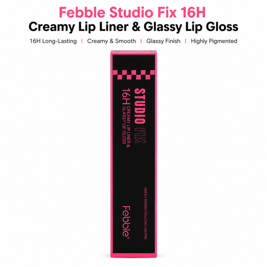 Febble Studio Fix 16H Creamy Lip Liner & Glassy Lip Gloss