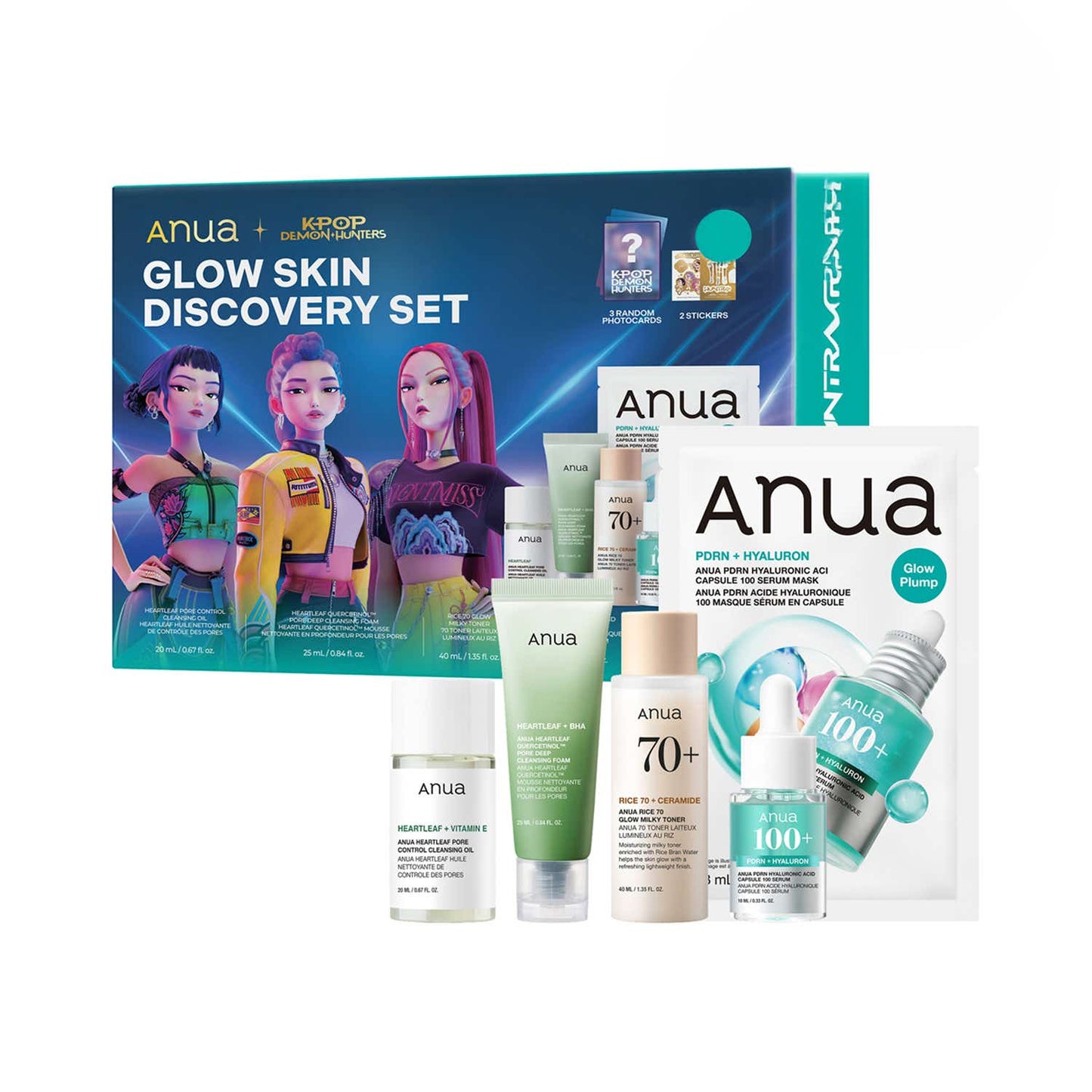 Anua x K-Pop Demon Hunters Glow Skin Discovery Set