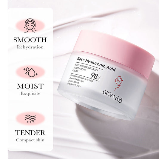 BIOAQUA Rose Hyaluronic Acid Moisturising Cream 50g