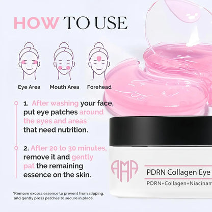 AMA PDRN Collagen Eye Patch with Niacinamide – 60pcs