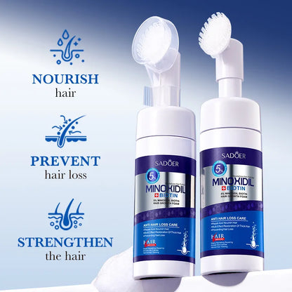 5% Minoxidil Biotin Hair Growth Foam for Thicker Hair – SADOER