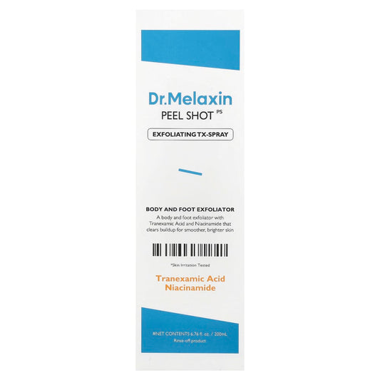 Dr.Melaxin

Peel Shot, Exfoliating TX-Spray, Body and Foot Exfoliator, 6.76 fl oz (200 ml)