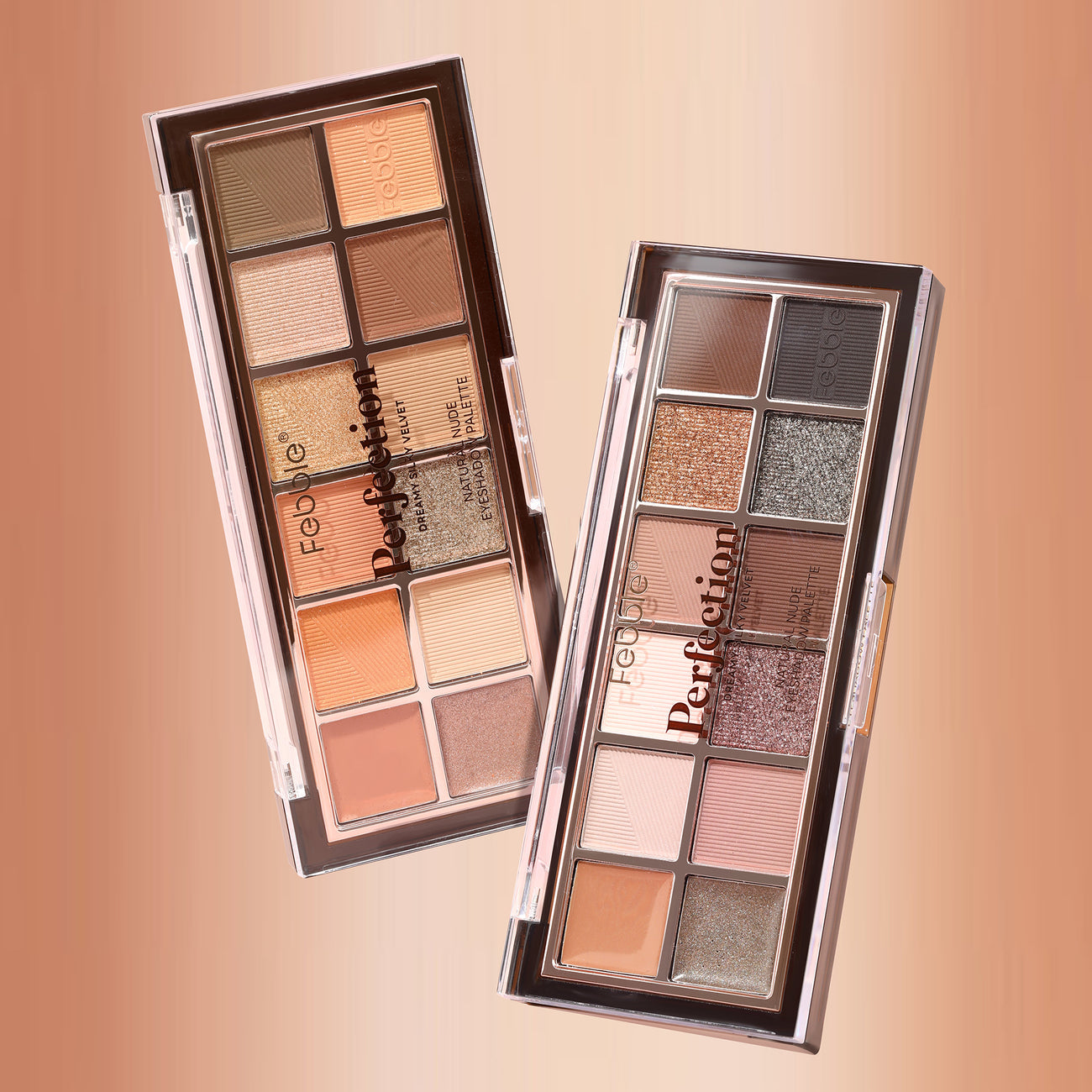 Febble Perfection Cream+Powder Eyeshadow Palette 12 Colors 10g