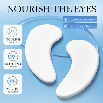 SADOER Smoothing Coconut Eye Mask for Hydrating and Nourishing Eyes