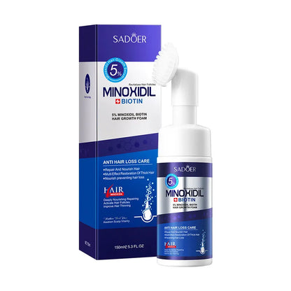 5% Minoxidil Biotin Hair Growth Foam for Thicker Hair – SADOER