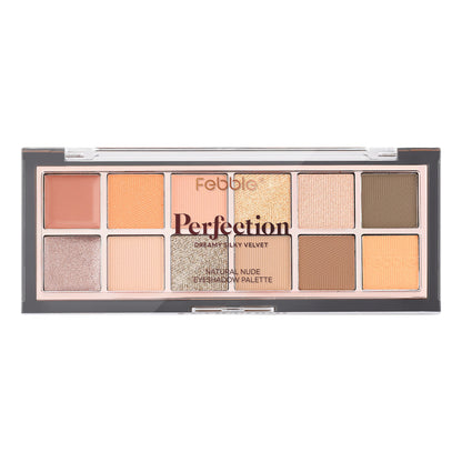 Febble Perfection Cream+Powder Eyeshadow Palette 12 Colors 10g