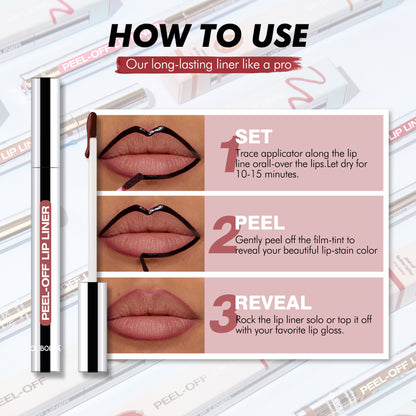 Matte Peel-Off Lip Gloss Dyeing Peel-Off Lip Liner