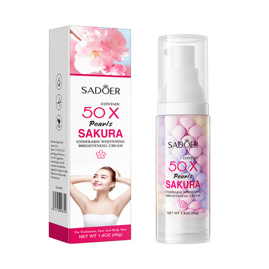 SADOER 50X Pearls Sakura Underarm Brightening Cream 40g