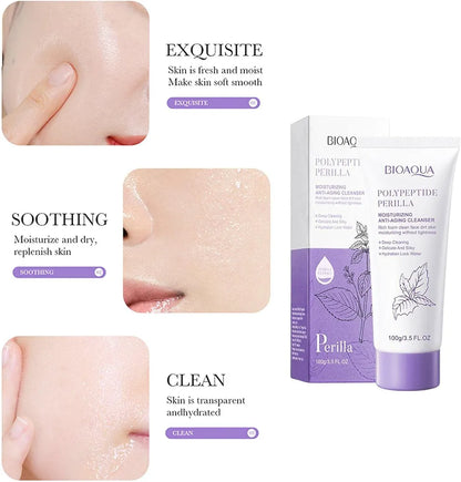 BIOAQUA Polypeptide Perilla Anti-Aging Facial Cleanser 100g